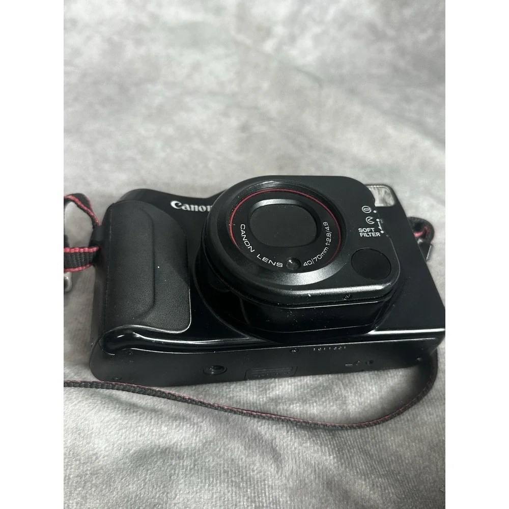 Canon Sure Shot 80 Tele Date 35mm Point & Shoot Film Camera Untested